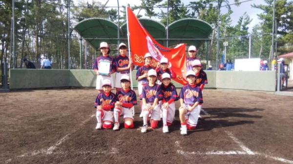 第5回金沢みどりライオンズクラブ杯小学生新人大会 第4位チーム＜なかのと織姫SBC＞