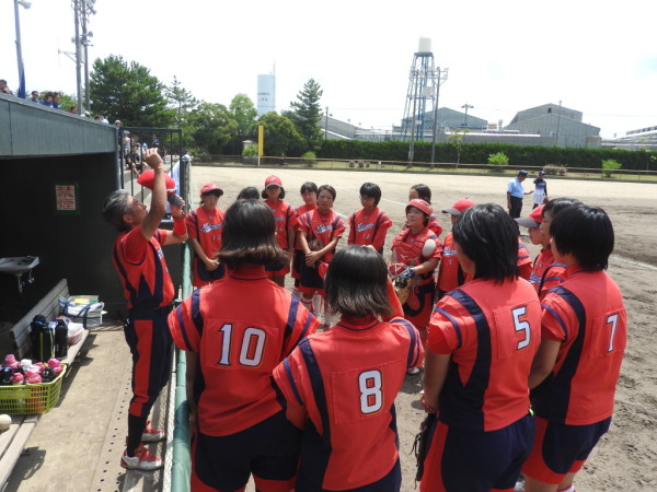 第67回石川県中学校ソフトボール大会　　決勝の模様（森本　対　中能登　戦）３