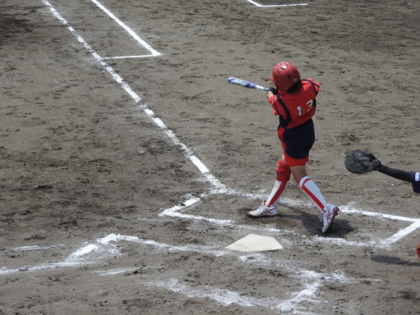 第67回石川県中学校ソフトボール大会　　決勝の模様（森本　対　中能登　戦）７