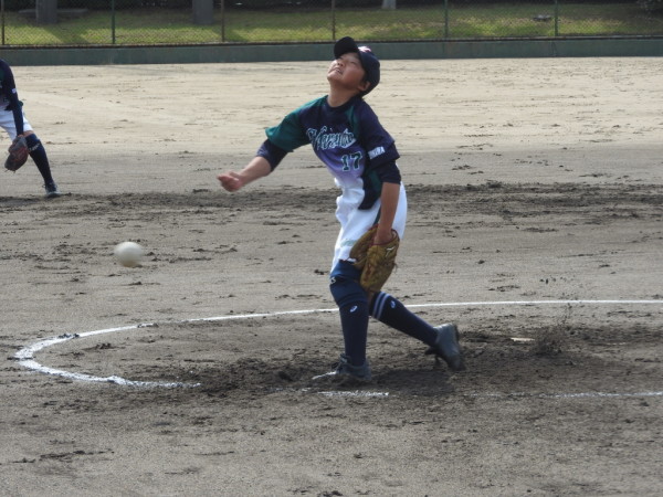 第67回石川県中学校ソフトボール大会　　準決勝の模様（森本　対　門前　戦）１