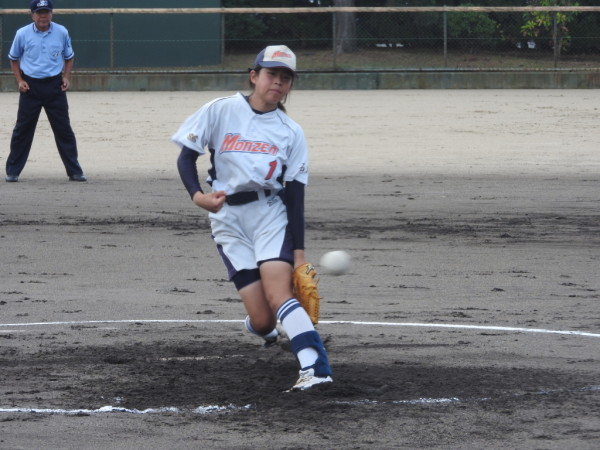 第67回石川県中学校ソフトボール大会　　準決勝の模様（森本　対　門前　戦）２
