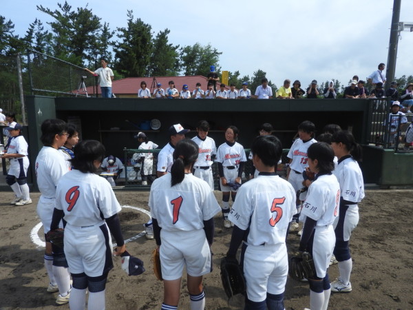 第67回石川県中学校ソフトボール大会　　準決勝の模様（森本　対　門前　戦）４