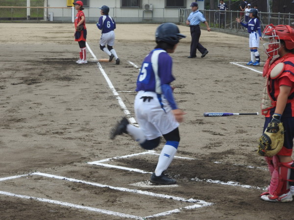 第67回石川県中学校ソフトボール大会　　準決勝の模様（辰口　対　中能登　戦）７