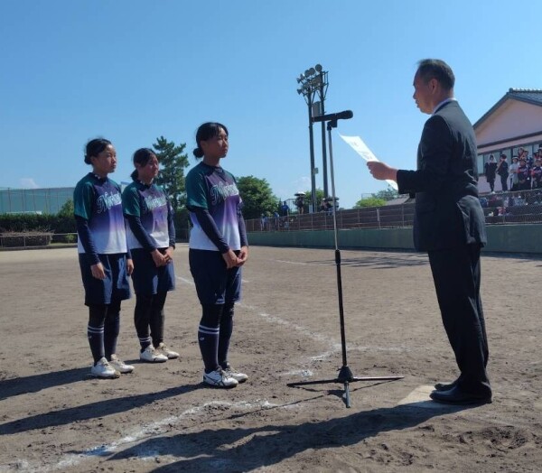 第75回石川県中学校ソフトボール大会_優勝チーム_表彰式11