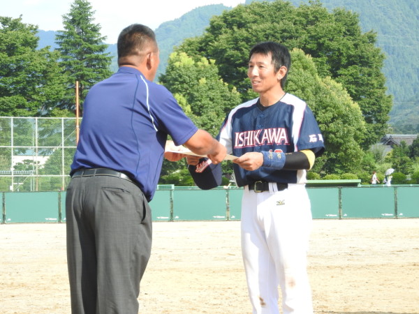 2017北信越国体　成年男子　第３位表彰式の模様２