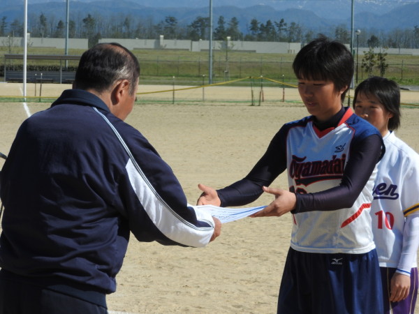 2017 高校生春季大会　女子　閉会式の模様５