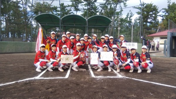 2019第33回石川県中学校秋季新人大会 優勝チーム＜西南部中学校＞