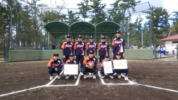 2019第33回石川県中学校秋季新人大会 第3位チーム＜野田中学校＞