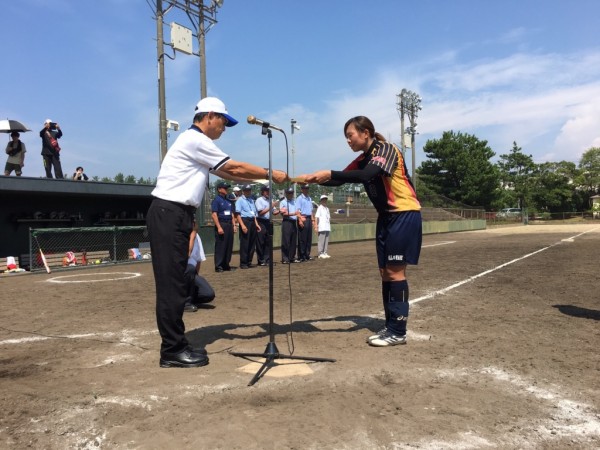 2019第40回全日本クラブ女子選手権大会 閉会式の模様　準優勝チーム＜ＡＬＳＯＫ鹿児島ＡＬＬＷＡＶＥ＞１