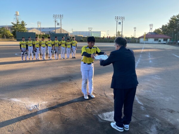 2022年北信越高校新人第3位チーム(表彰式1)